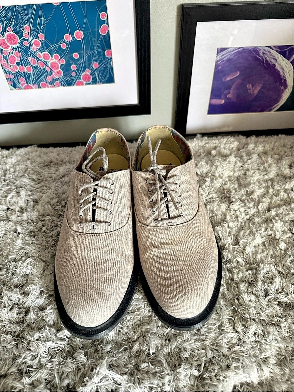 Dr. Martens Briar 5-Eye Canvas Oxford grey & Black US 6